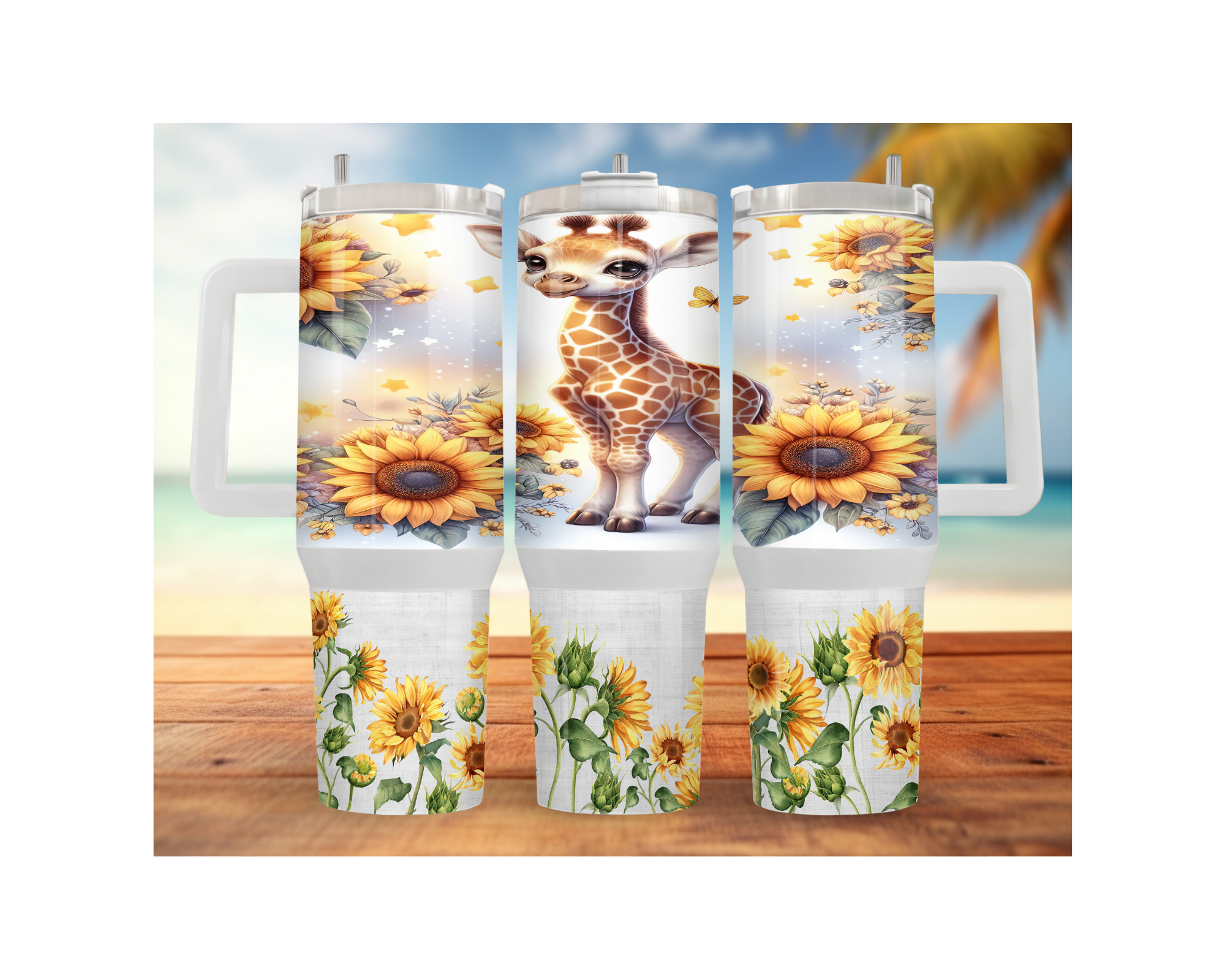 A long‑necked dose of hydration happiness, Giraffe 30- or 40-ounce Stainless Steel Tumblers. Multiple Sizes and Images Available.