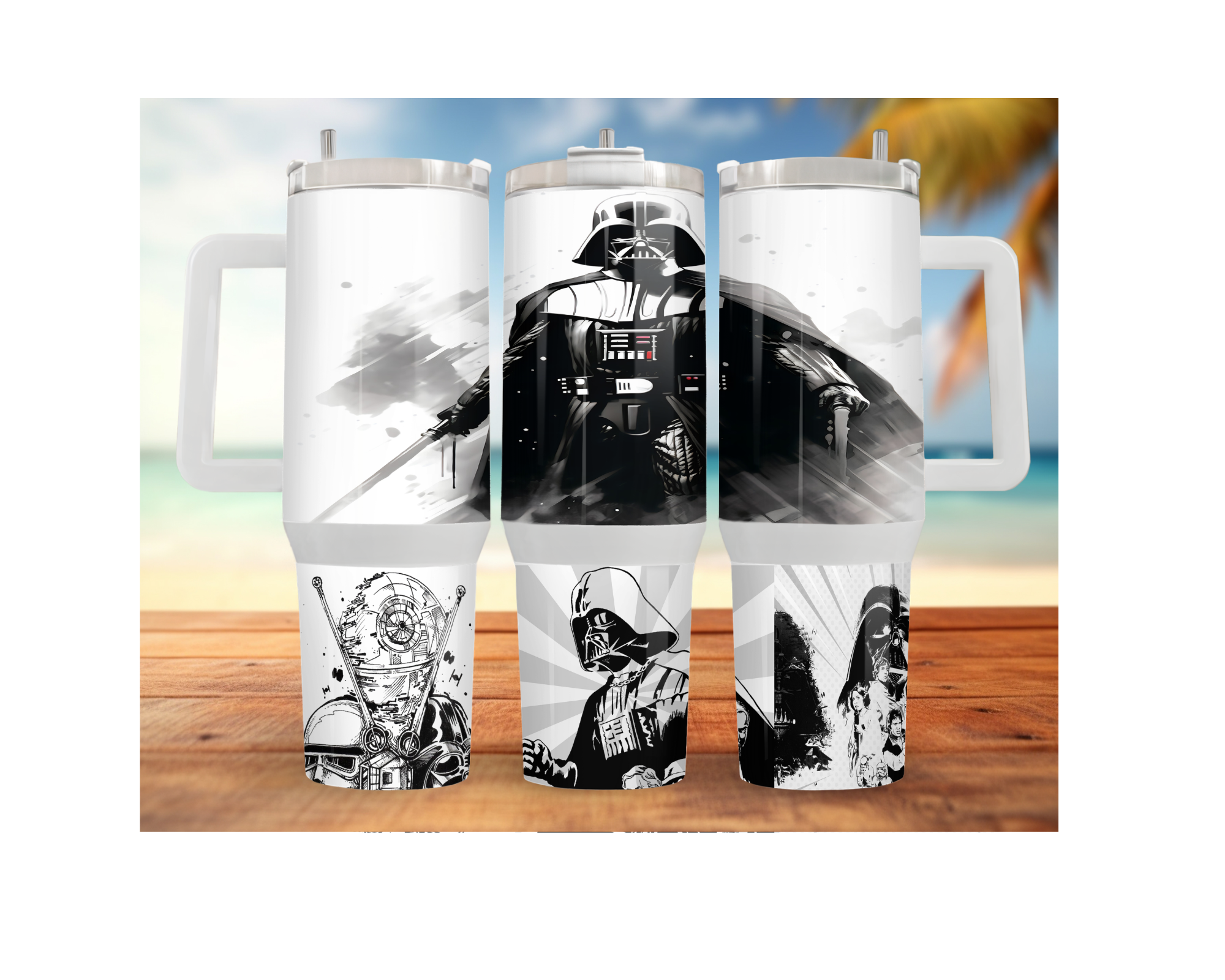 Sip With the Dark Side 40 oz Traveler Tumblers