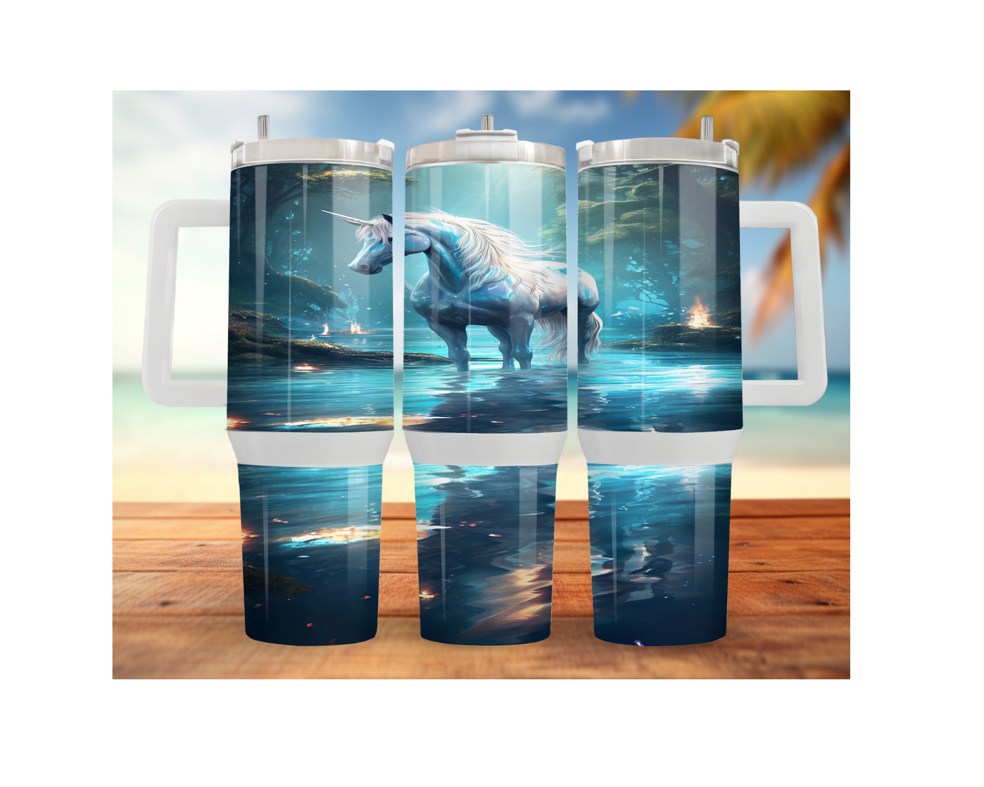 Magical Unicorn Stainless Steel Tumblers. Multiple Sizes and Images Available.