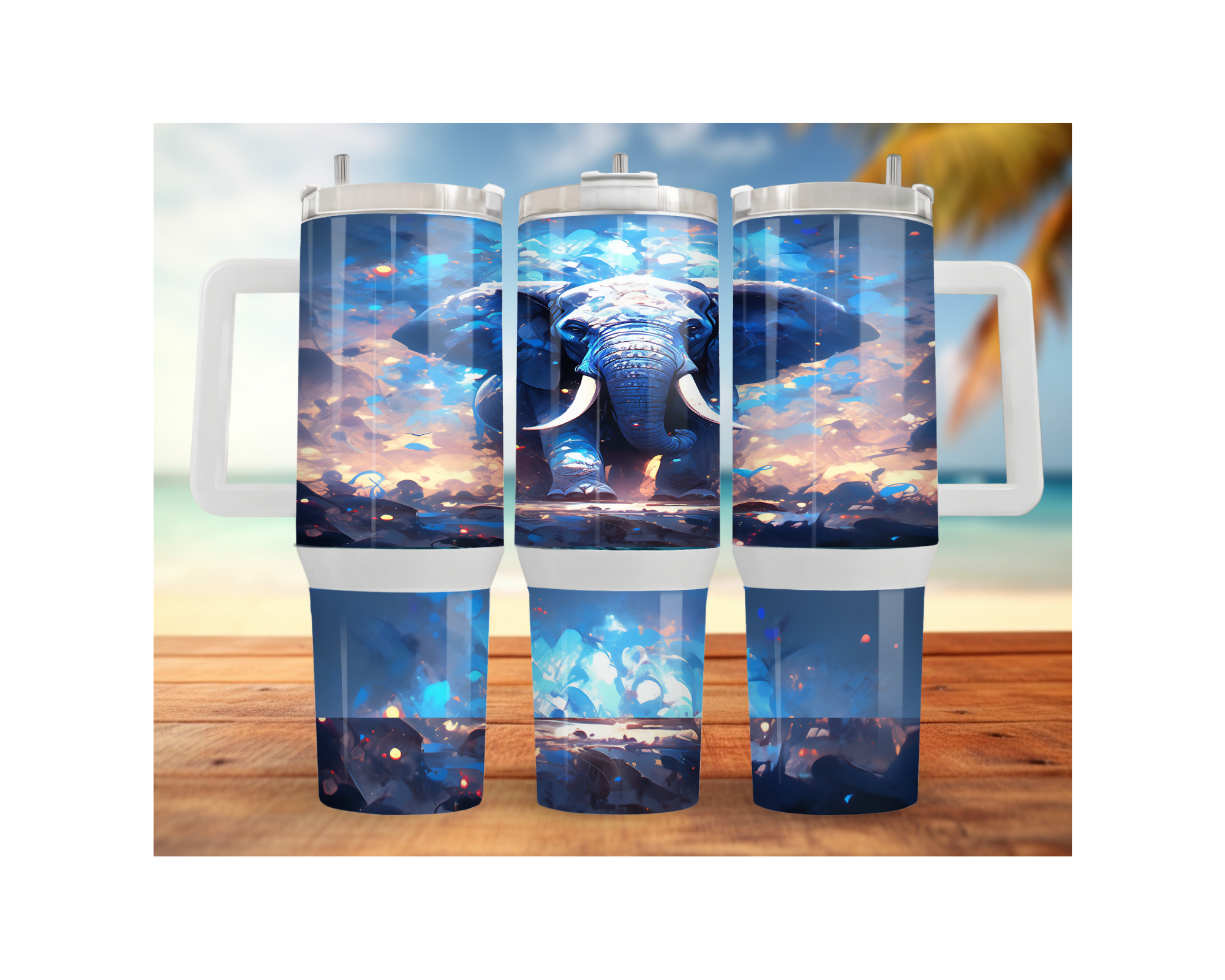 Wise & Wonderful Elephant Tumbler 30 and 40 oz Stainless-Steel Tumblers. Multiple Sizes and Images Available.