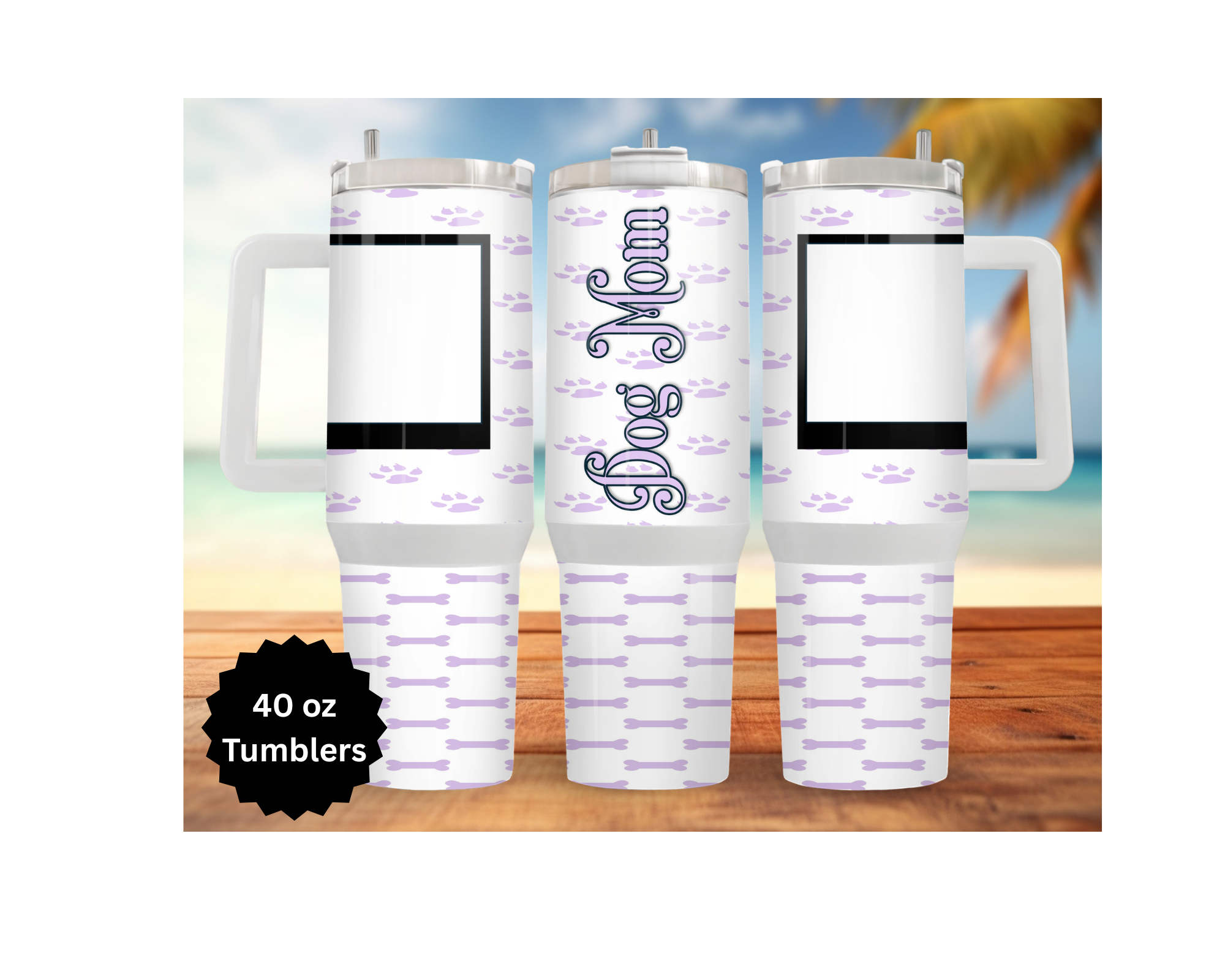 Mother's Day 30 and 40 oz Stainless-Steel Tumblers. Humans and Paws