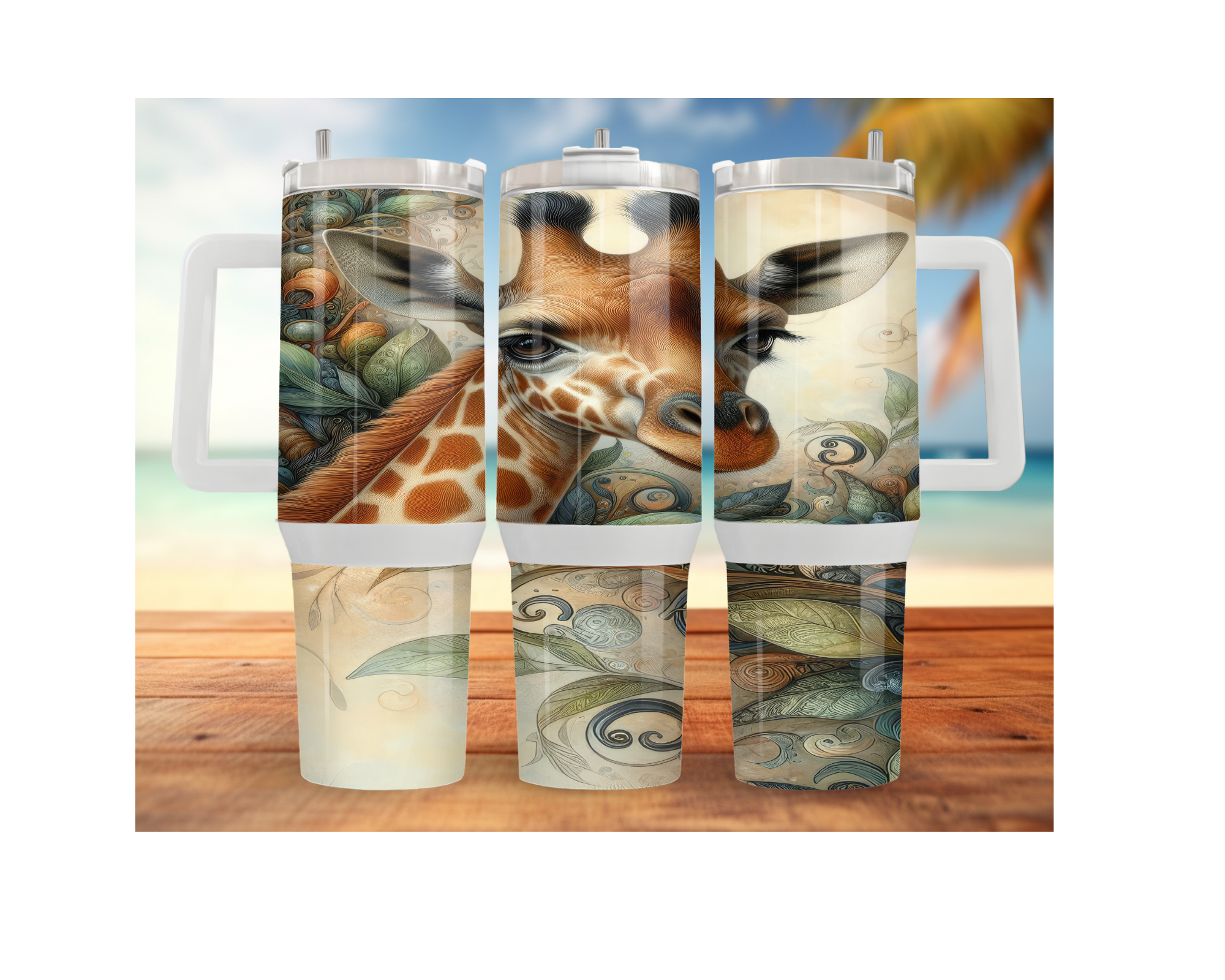 A long‑necked dose of hydration happiness, Giraffe 30- or 40-ounce Stainless Steel Tumblers. Multiple Sizes and Images Available.