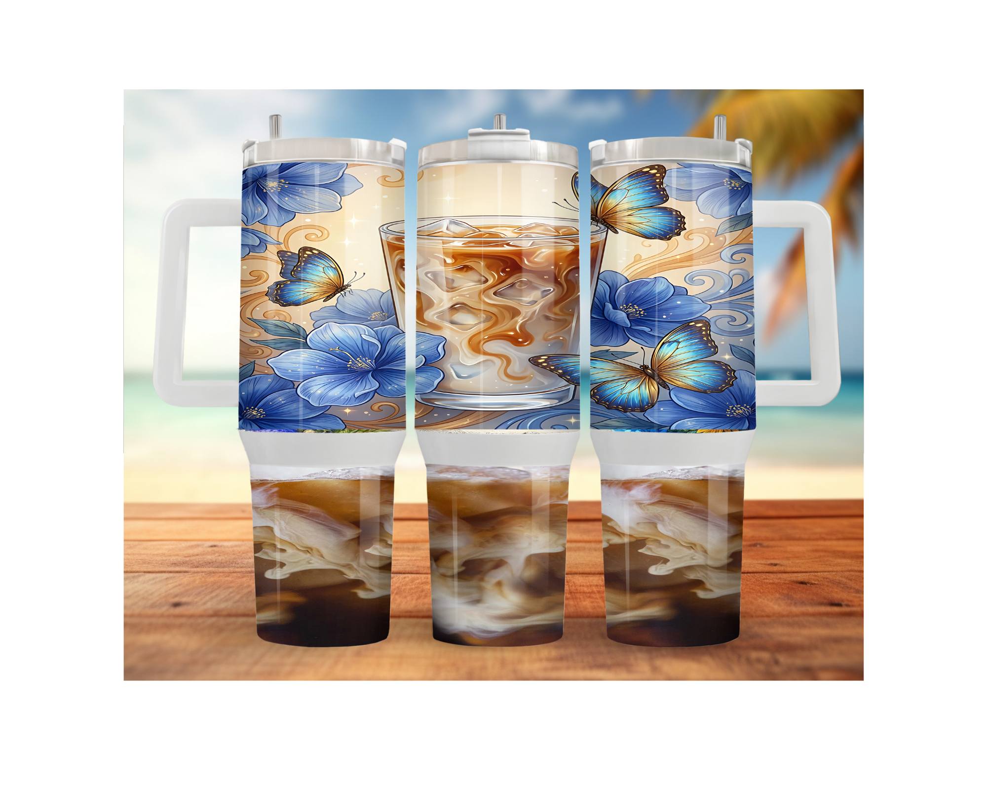 Rise & Grind XL 30 and 40 oz Coffee Themed Stainless-Steel Tumblers. Multiple Sizes and Images Available.