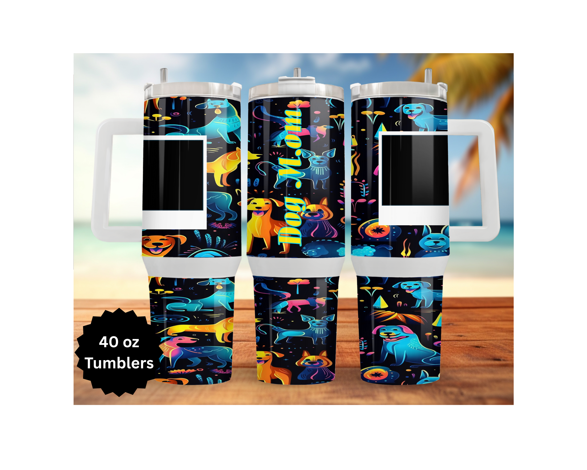 Mother's Day 30 and 40 oz Stainless-Steel Tumblers. Humans and Paws