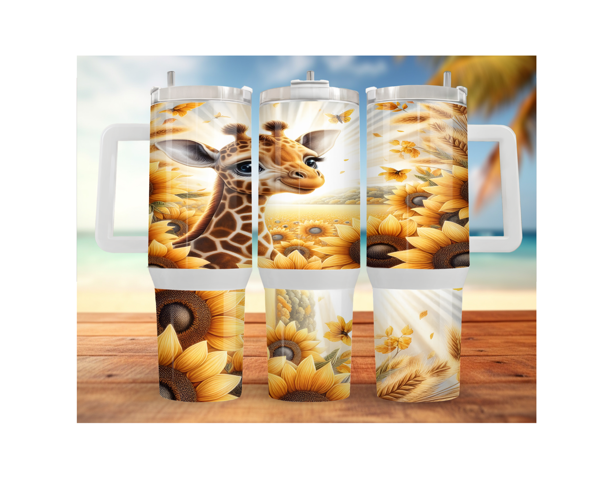 A long‑necked dose of hydration happiness, Giraffe 30- or 40-ounce Stainless Steel Tumblers. Multiple Sizes and Images Available.