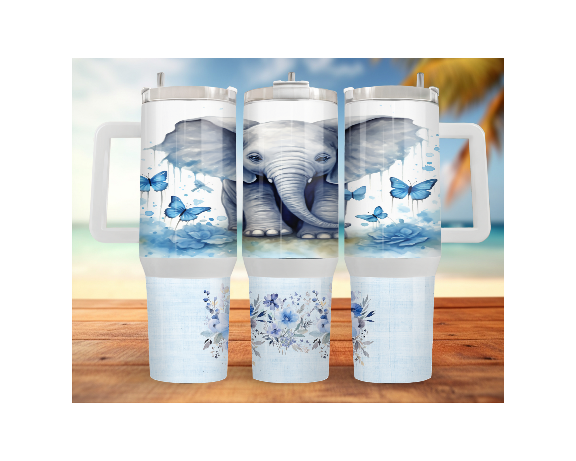 Wise & Wonderful Elephant Tumbler 30 and 40 oz Stainless-Steel Tumblers. Multiple Sizes and Images Available.