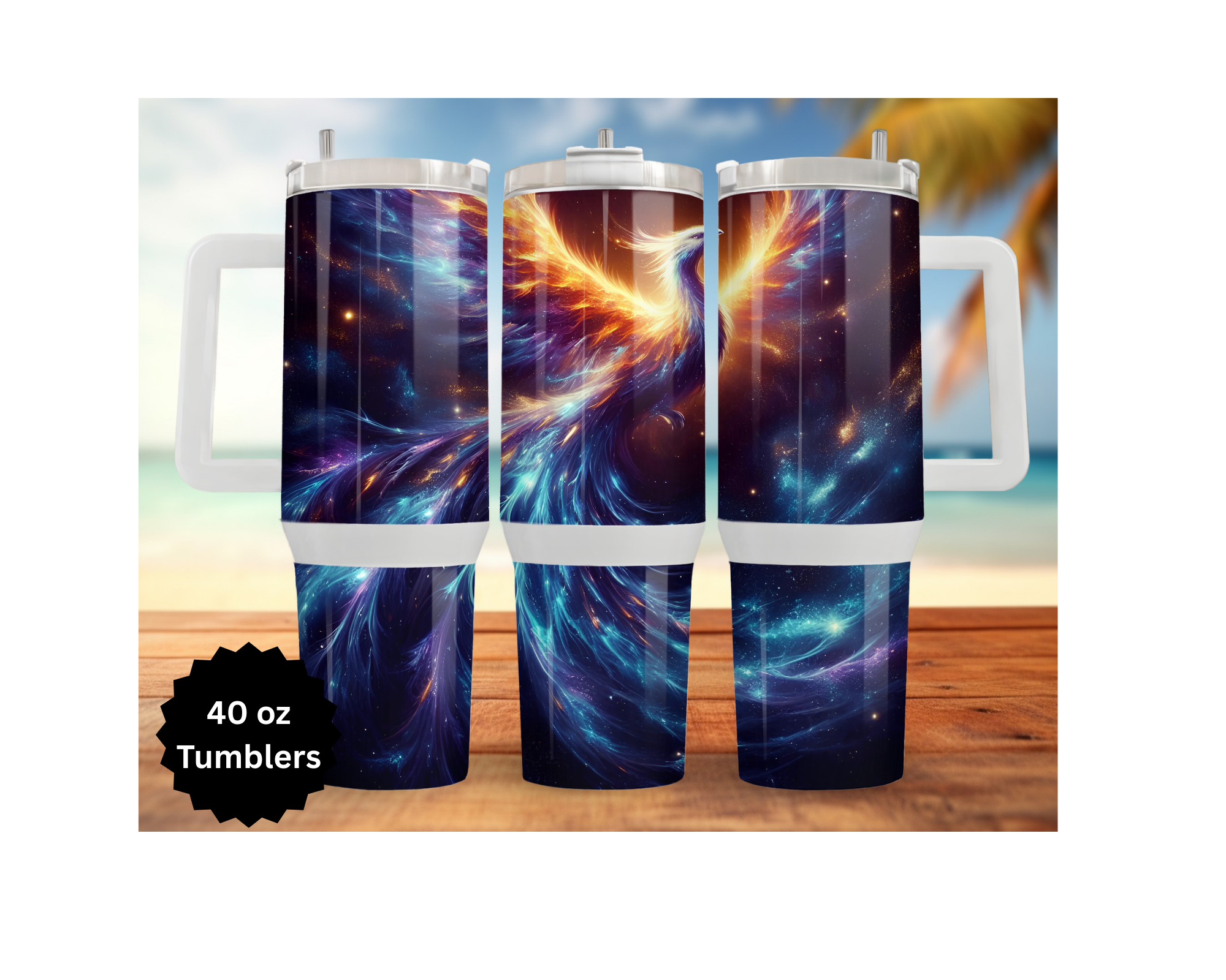 Phoenix Tumbler - Mythical Fire Bird Stainless Steel Tumbler
