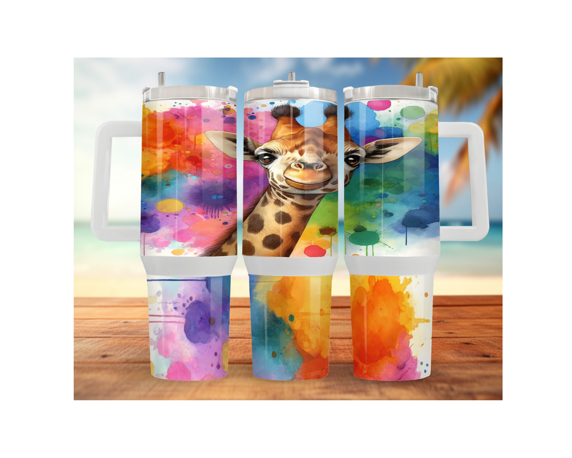 A long‑necked dose of hydration happiness, Giraffe 30- or 40-ounce Stainless Steel Tumblers. Multiple Sizes and Images Available.