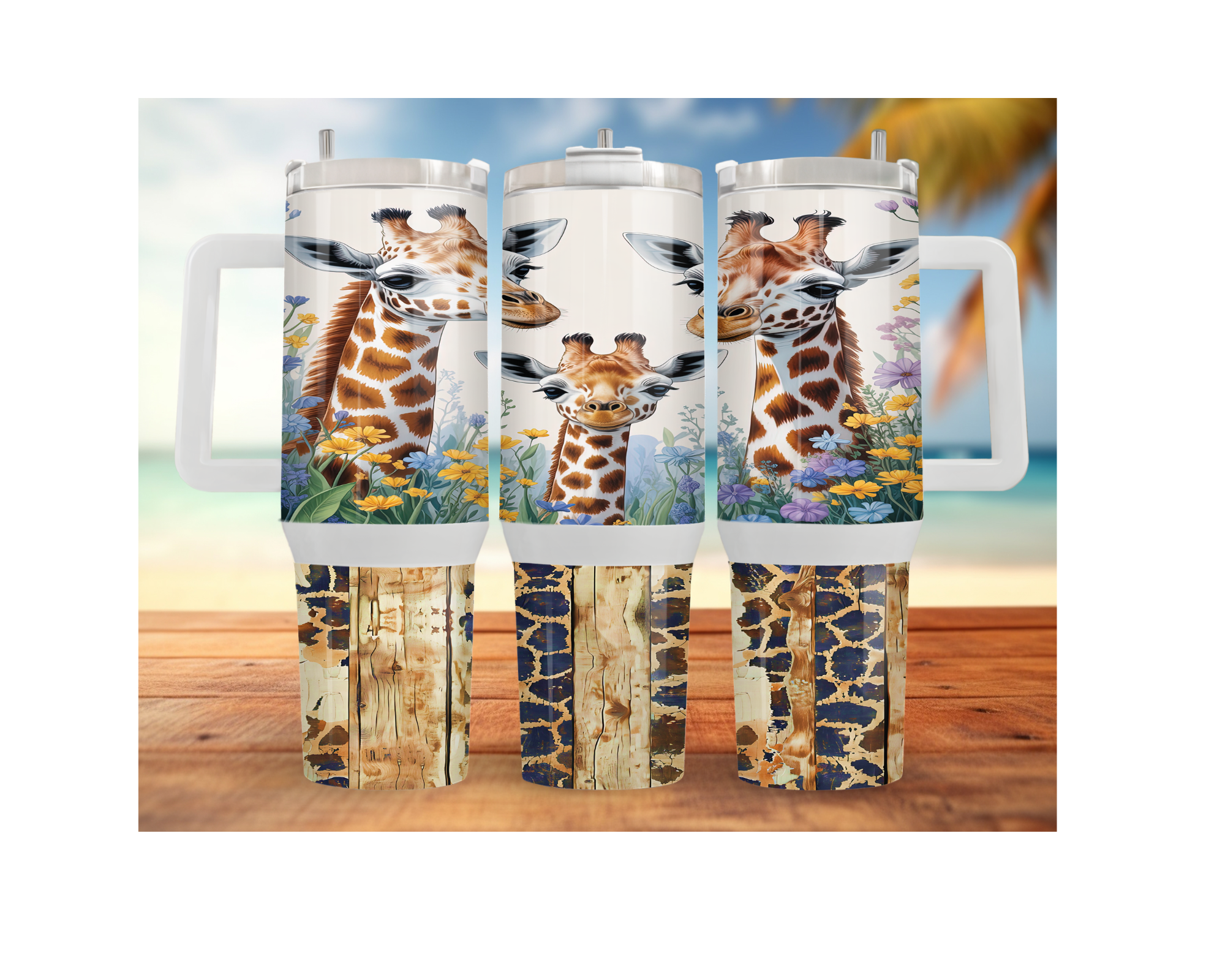 A long‑necked dose of hydration happiness, Giraffe 30- or 40-ounce Stainless Steel Tumblers. Multiple Sizes and Images Available.