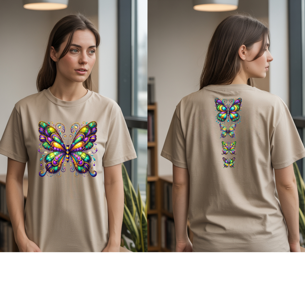 Mardi Gras Butterfly Tee