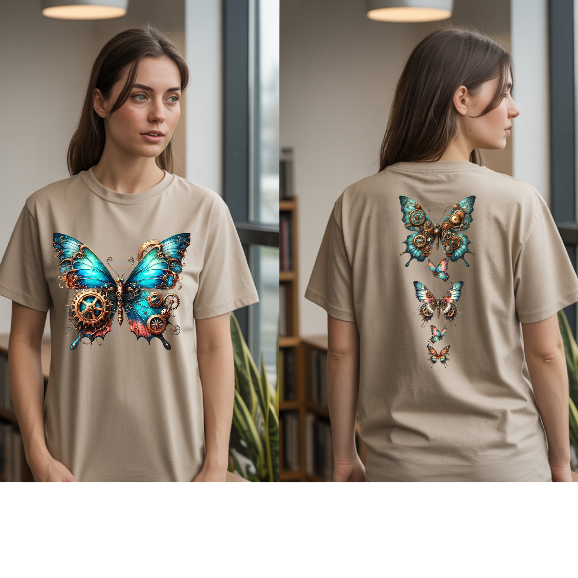 Steampunk Butterfly Tee