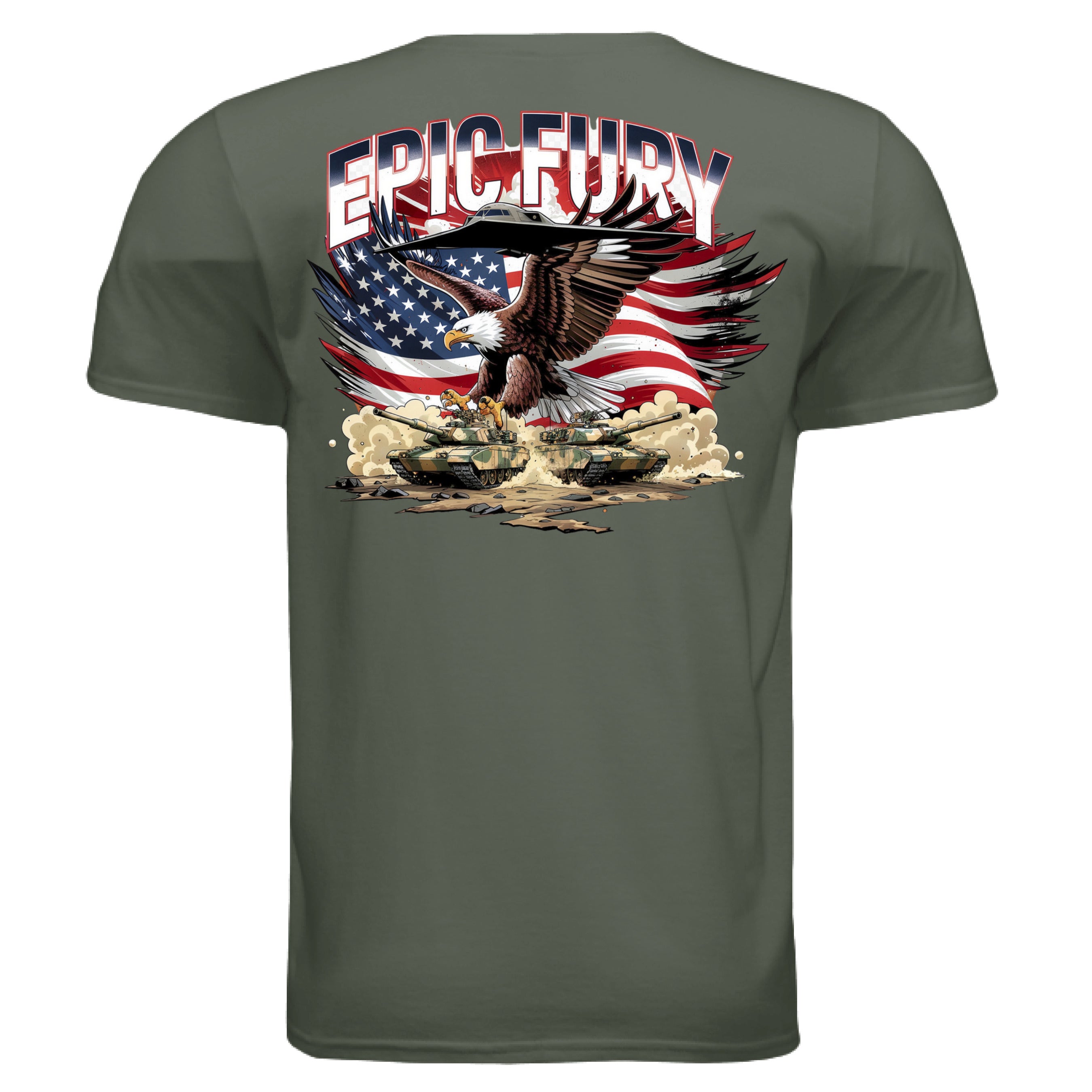 MILITARY GREEN - BACK