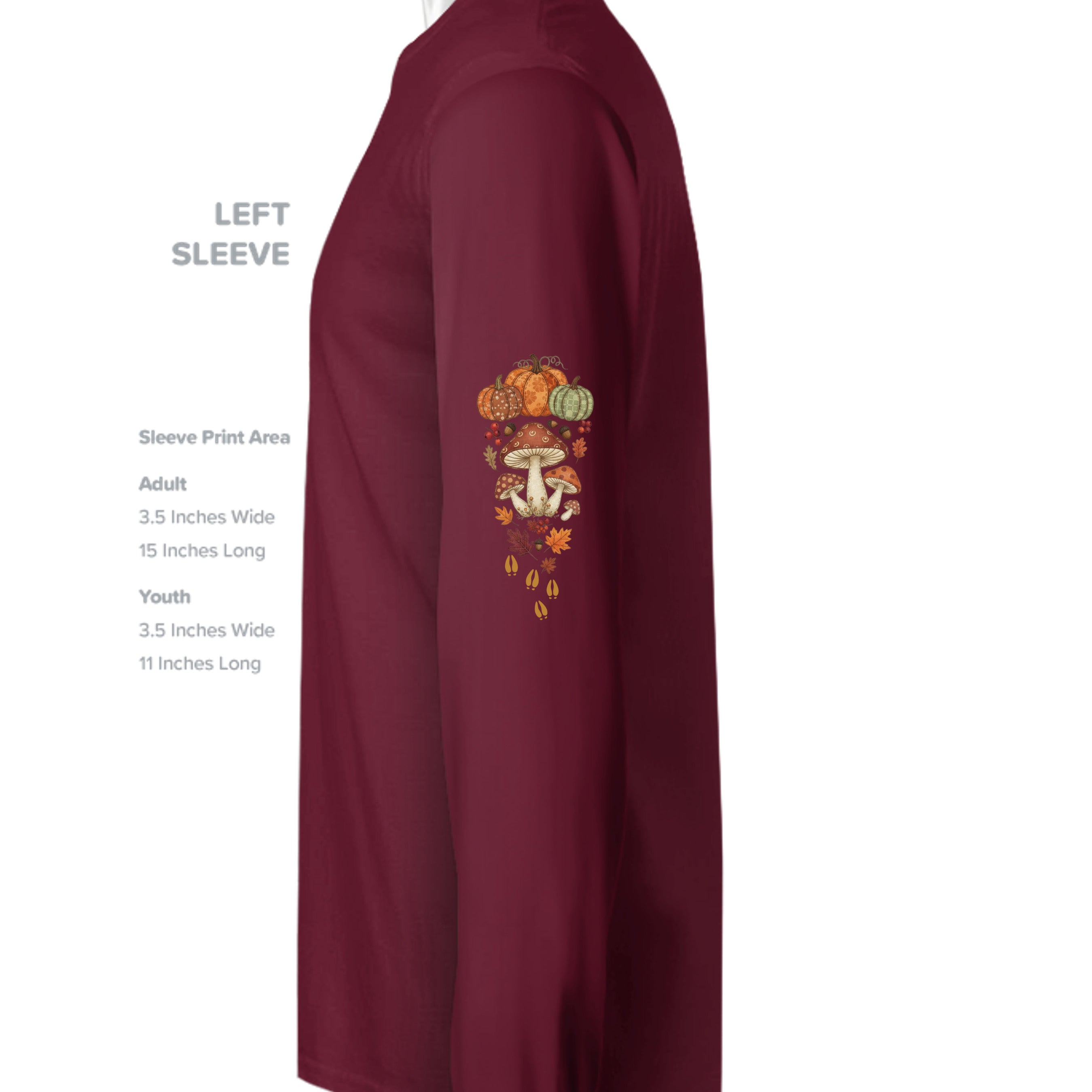 MAROON - G180 - SLEEVE_LEFT