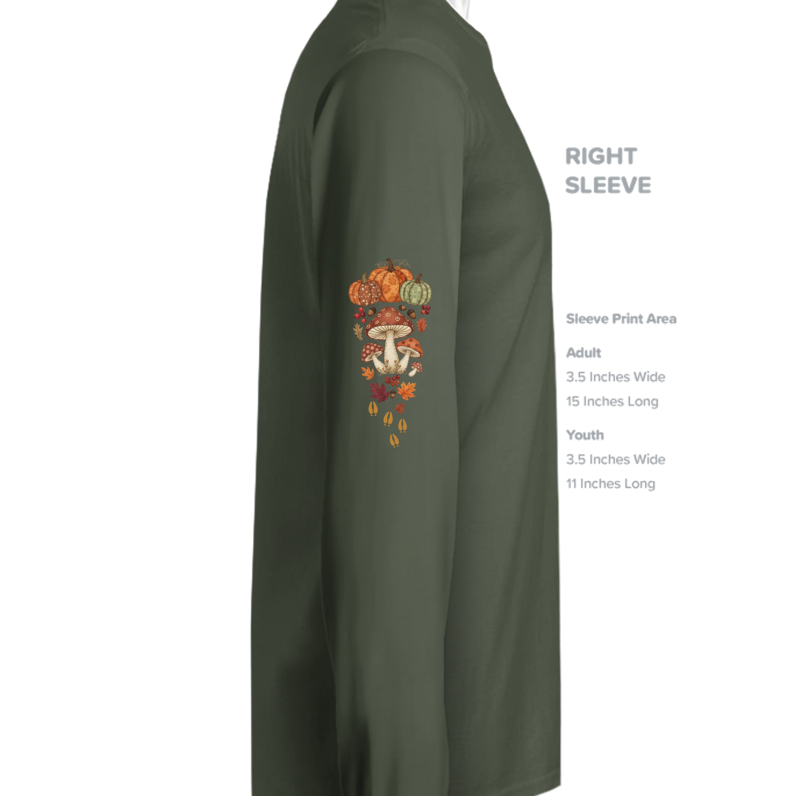 MILITARY GREEN - G180 - SLEEVE_RIGHT