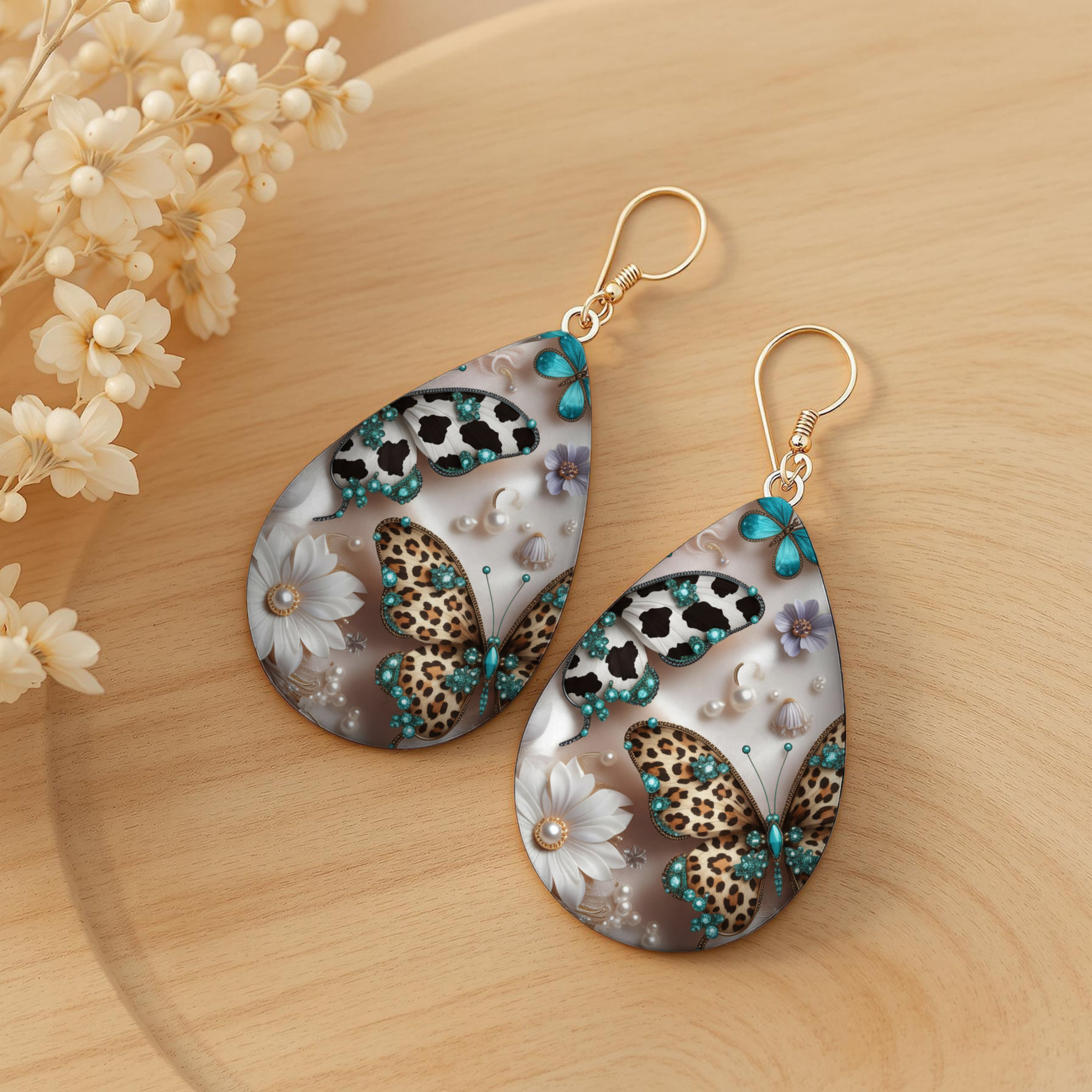 Butterfly Teardrop Earrings