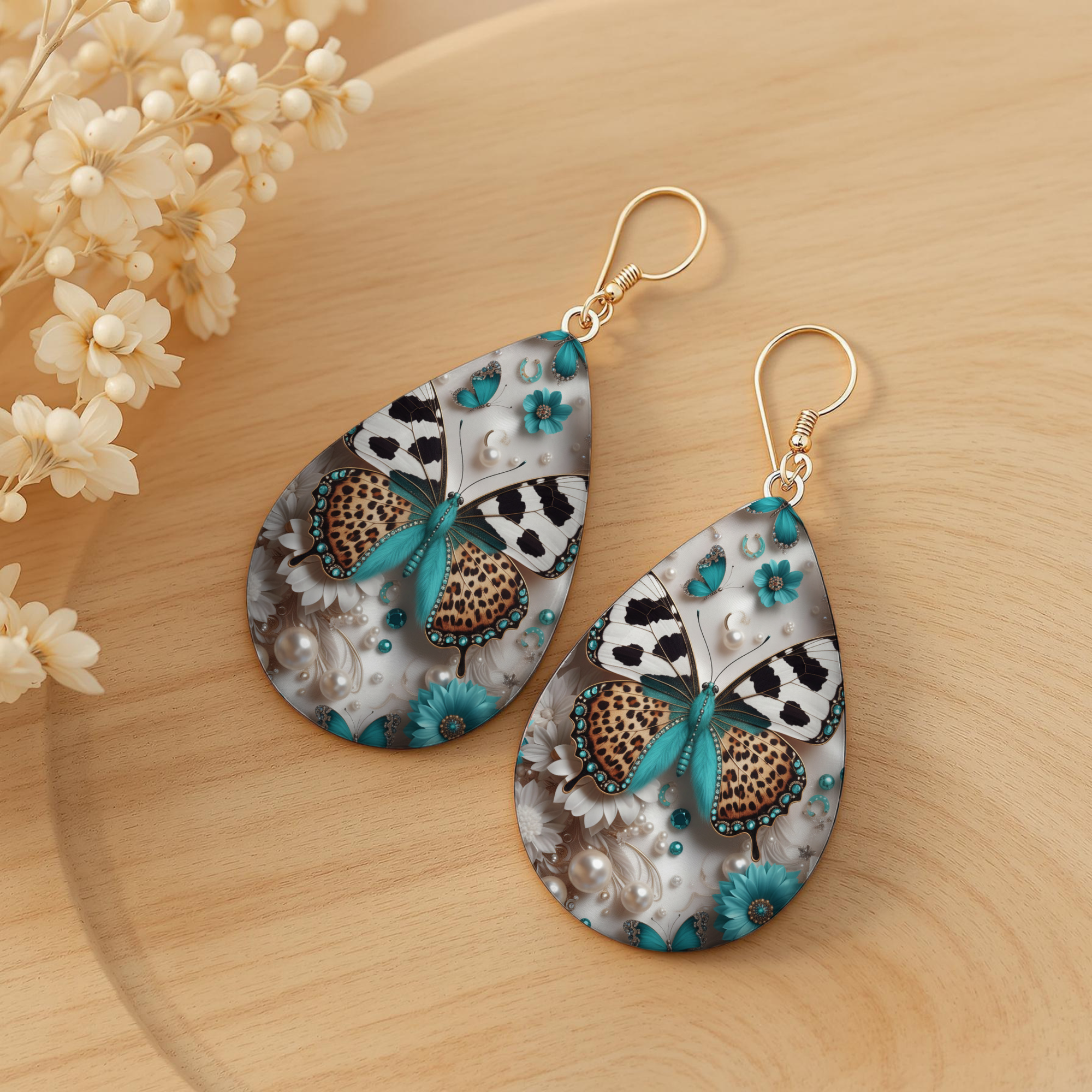 Butterfly Teardrop Earrings
