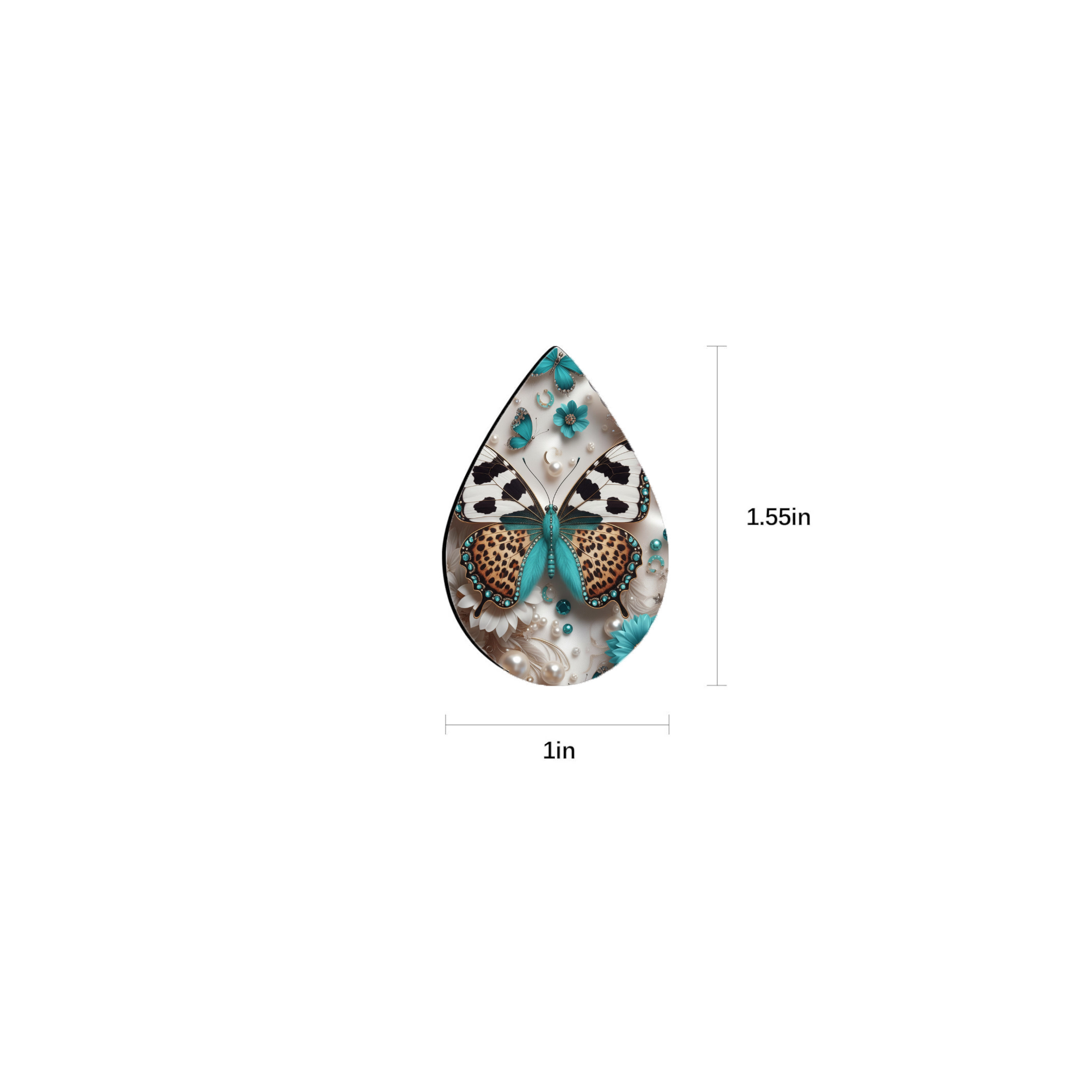Butterfly Teardrop Earrings