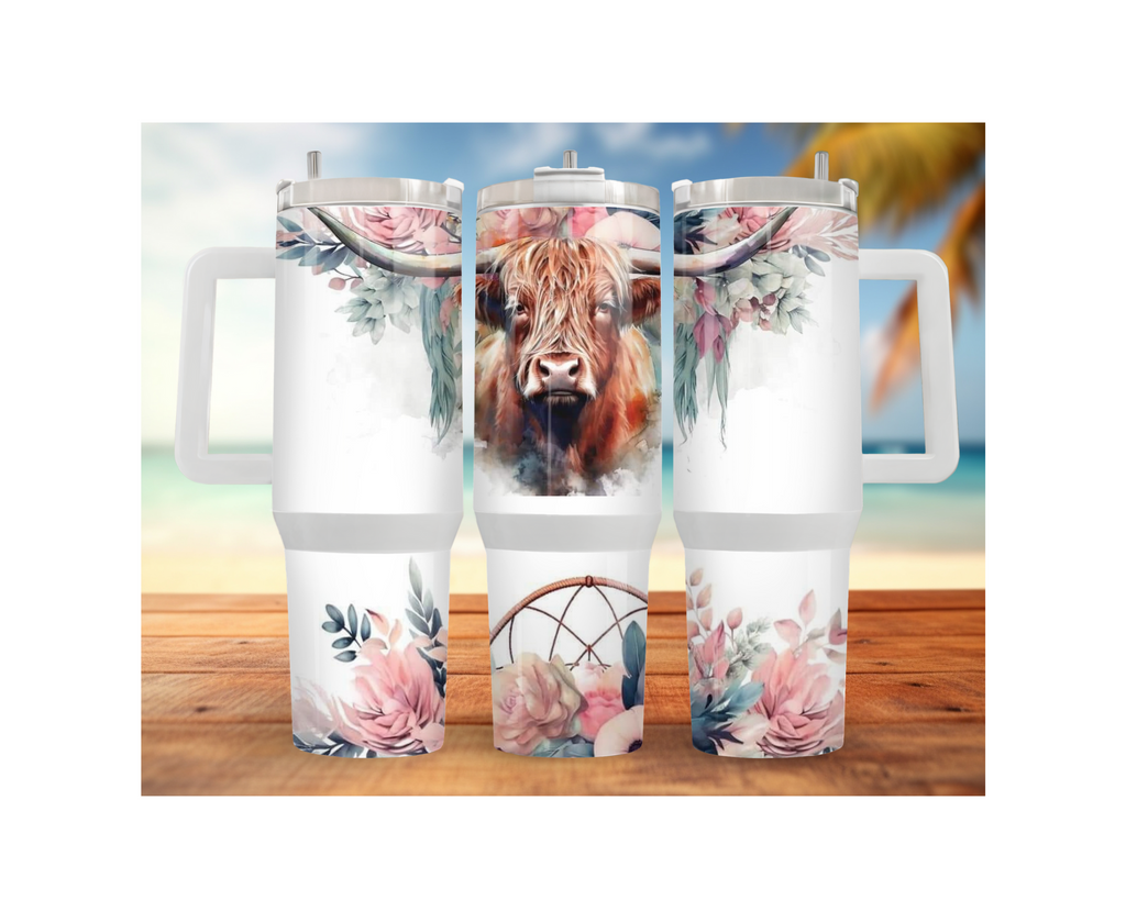 Highland Cow Stainless Steel Tumblers. Stay hydrated, stay country‑cute. Multiple Sizes and Images Available.